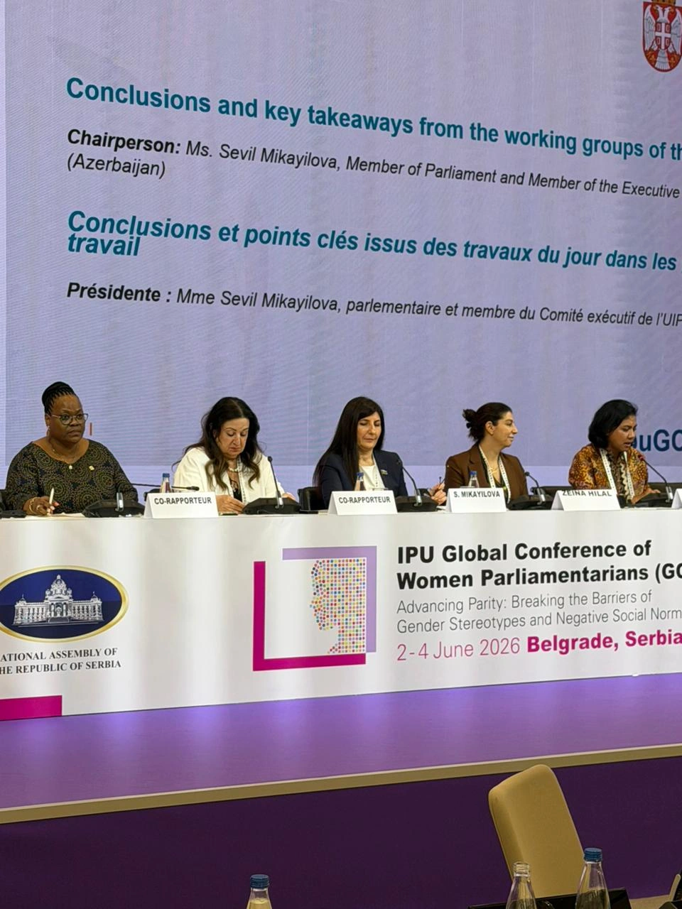 Azerbaijani MP Sevil Mikayilova at IPU event in Belgrade: Discriminatory laws around the world reinforce stereotypes about women’s role in society