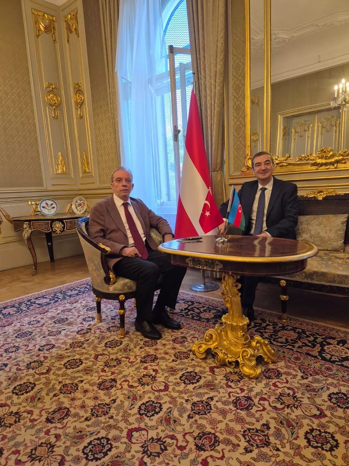 Azerbaijani, Turkish ambassadors in Austria discuss regional issues