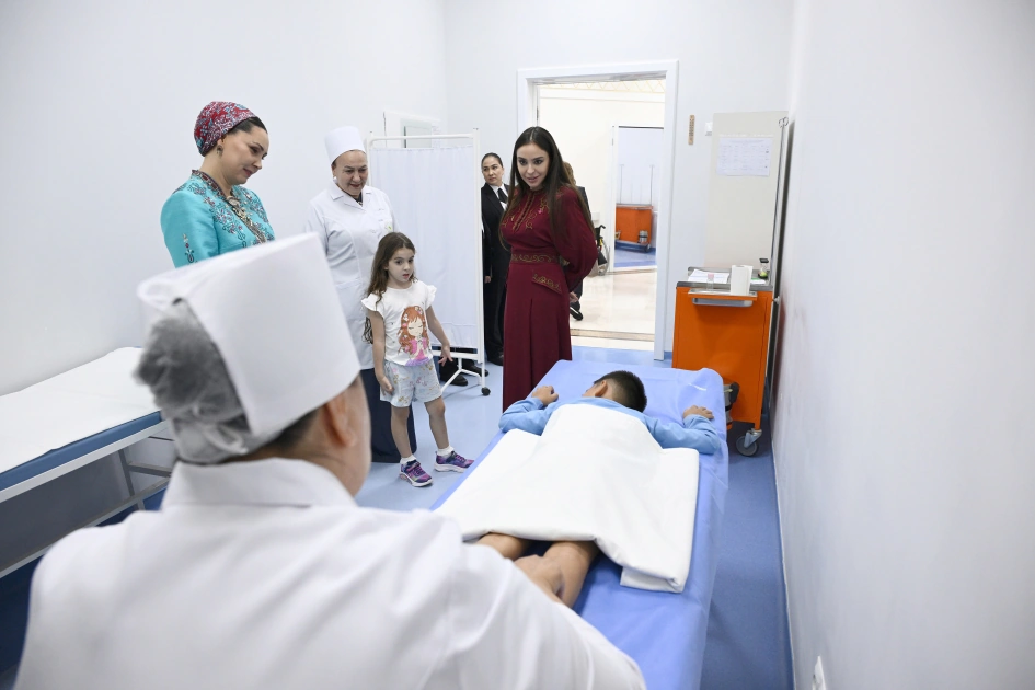 Leyla Aliyeva visits Children’s Health and Rehabilitation Center in Arkadag city (PHOTO)