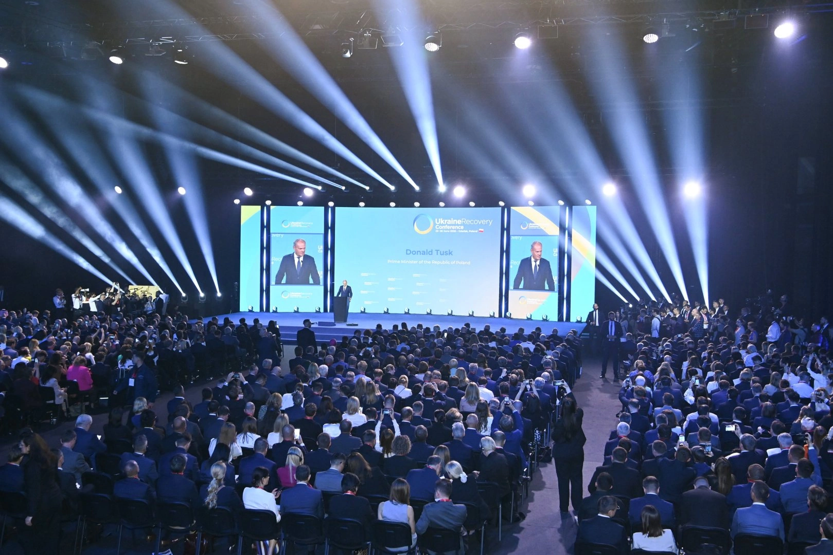 Azerbaijan's foreign minister attends Ukraine Recovery Conference (PHOTO)