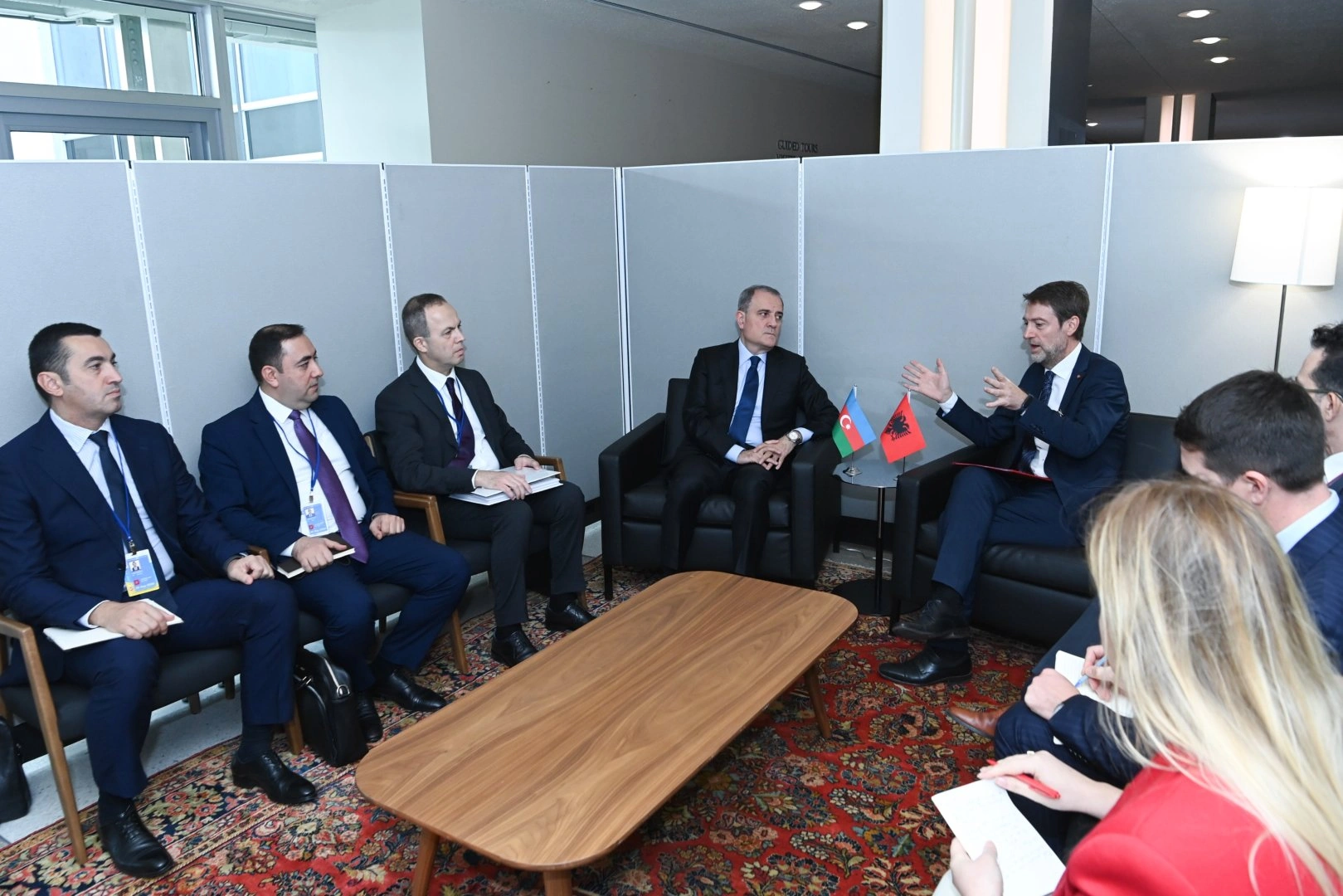 Azerbaijani FM delivers details of ongoing peace process with Armenia to Albania (PHOTO)