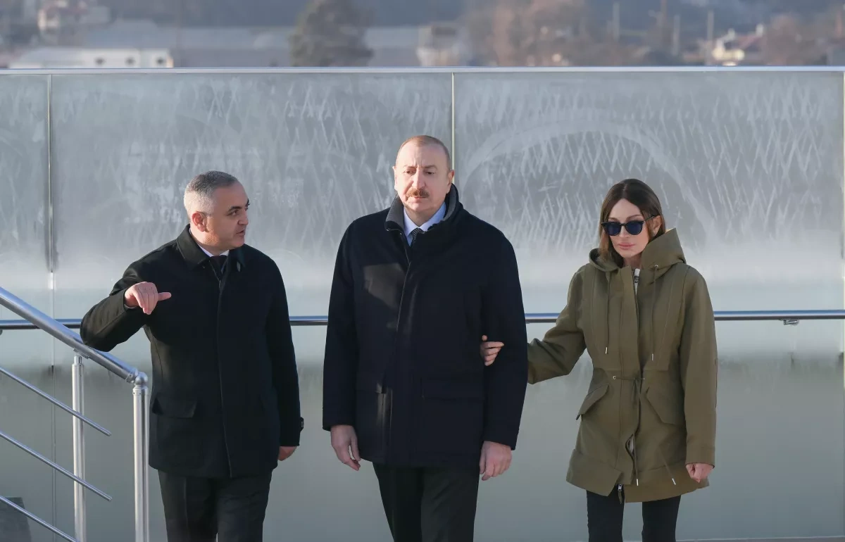 Azerbaijani leader, first lady attend inauguration of Victory Park in Khankendi PHOTO/UPDATED