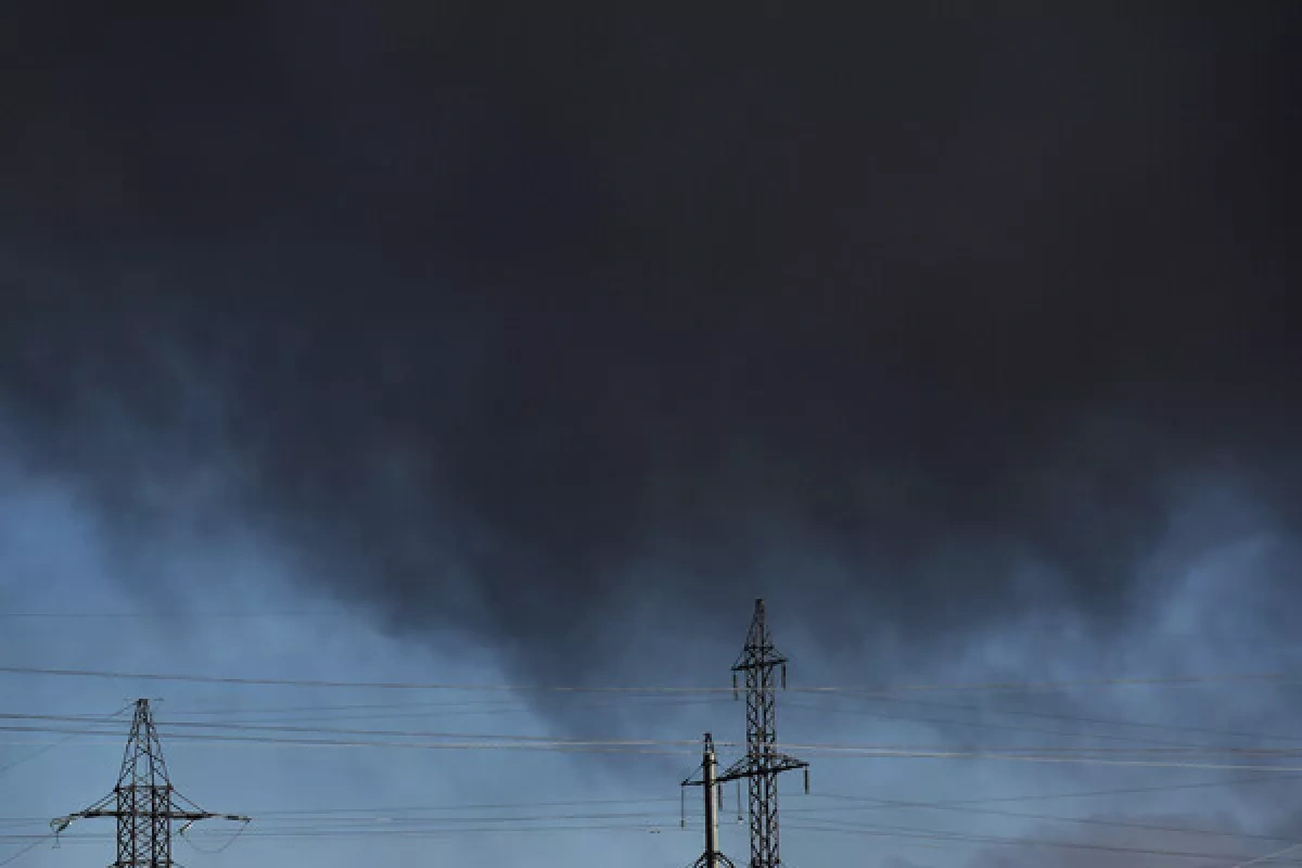 Black smoke seen over Russia's Perm after reported drone attack