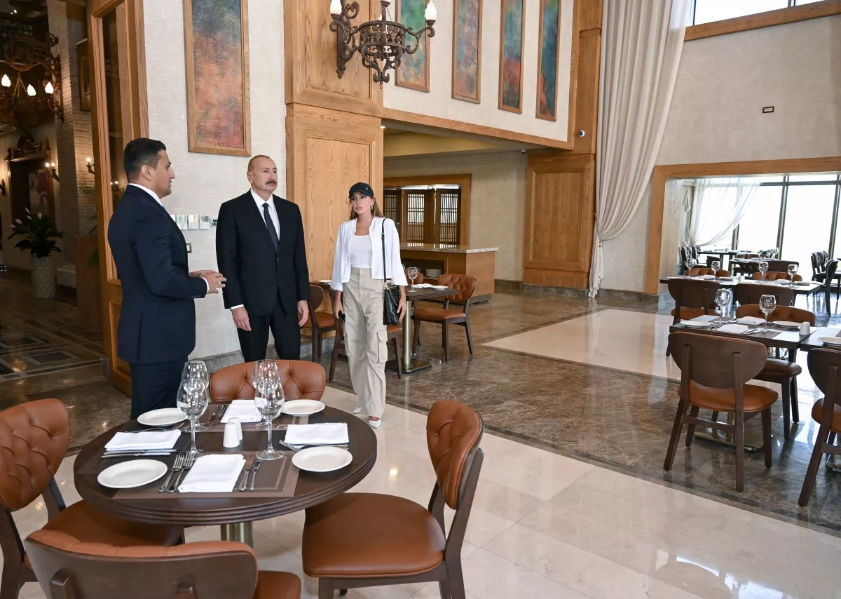 Azerbaijani leader, first lady attend Pirgulu Park hotel opening in Shamakhi PHOTO / UPDATED