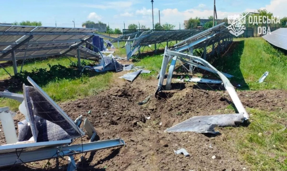 Russian missile strike damages houses, solar facility in Ukraine's Odesa PHOTO