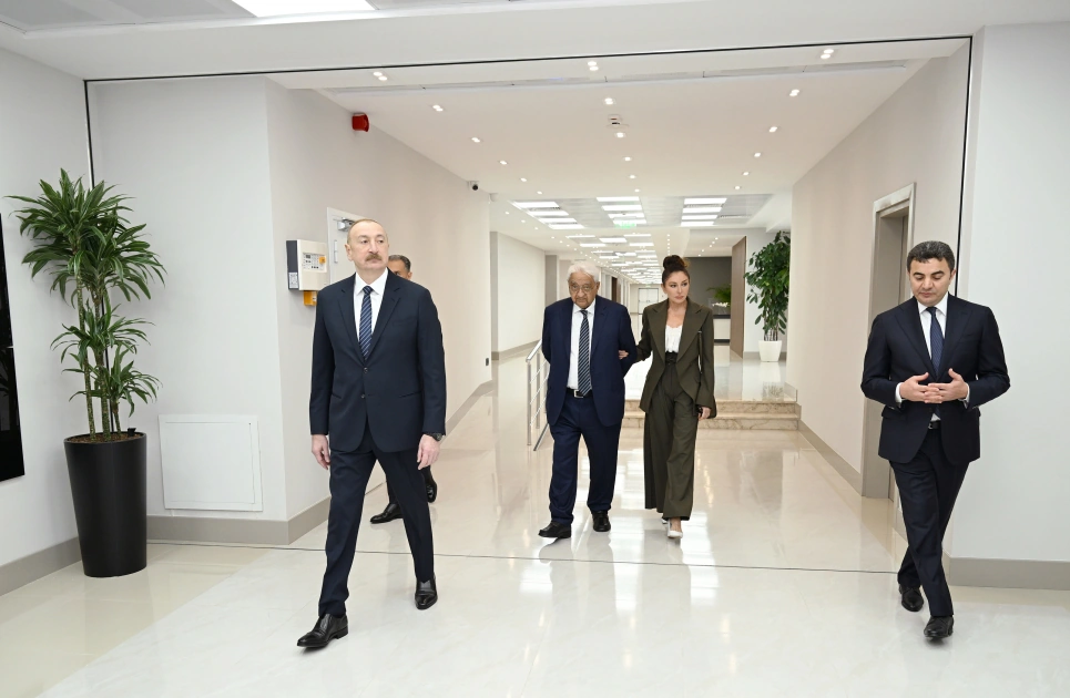 President Ilham Aliyev, First Lady Mehriban Aliyeva attend opening of International Training Center at National Aviation Academy (PHOTO)