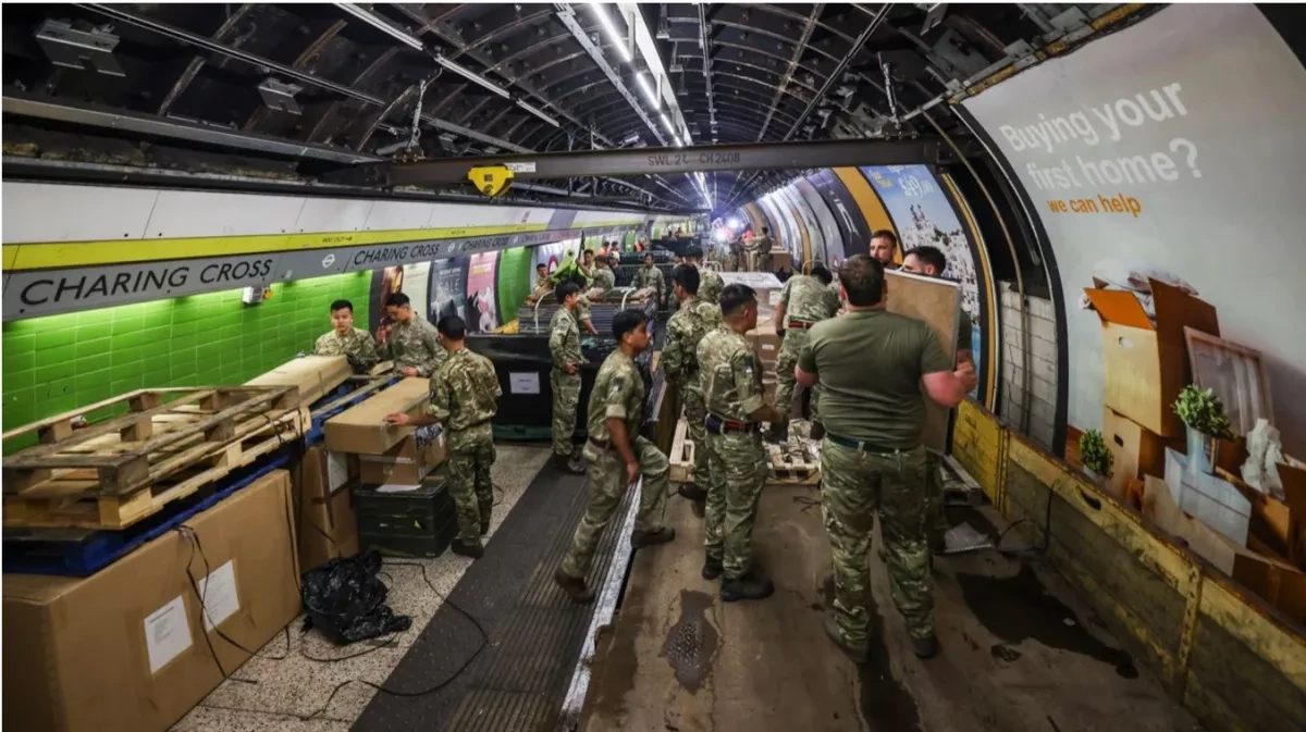 NATO forces conduct major underground command exercise in London