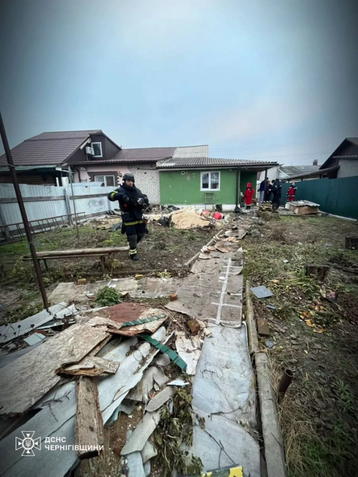 Ukraine's Chernihiv region damaged in Russian drone assaults photo