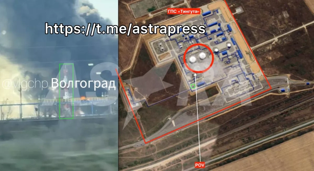 ASTRA: Fire breaks out after attack on Russia’s Tinguta pumping station PHOTO/VIDEO