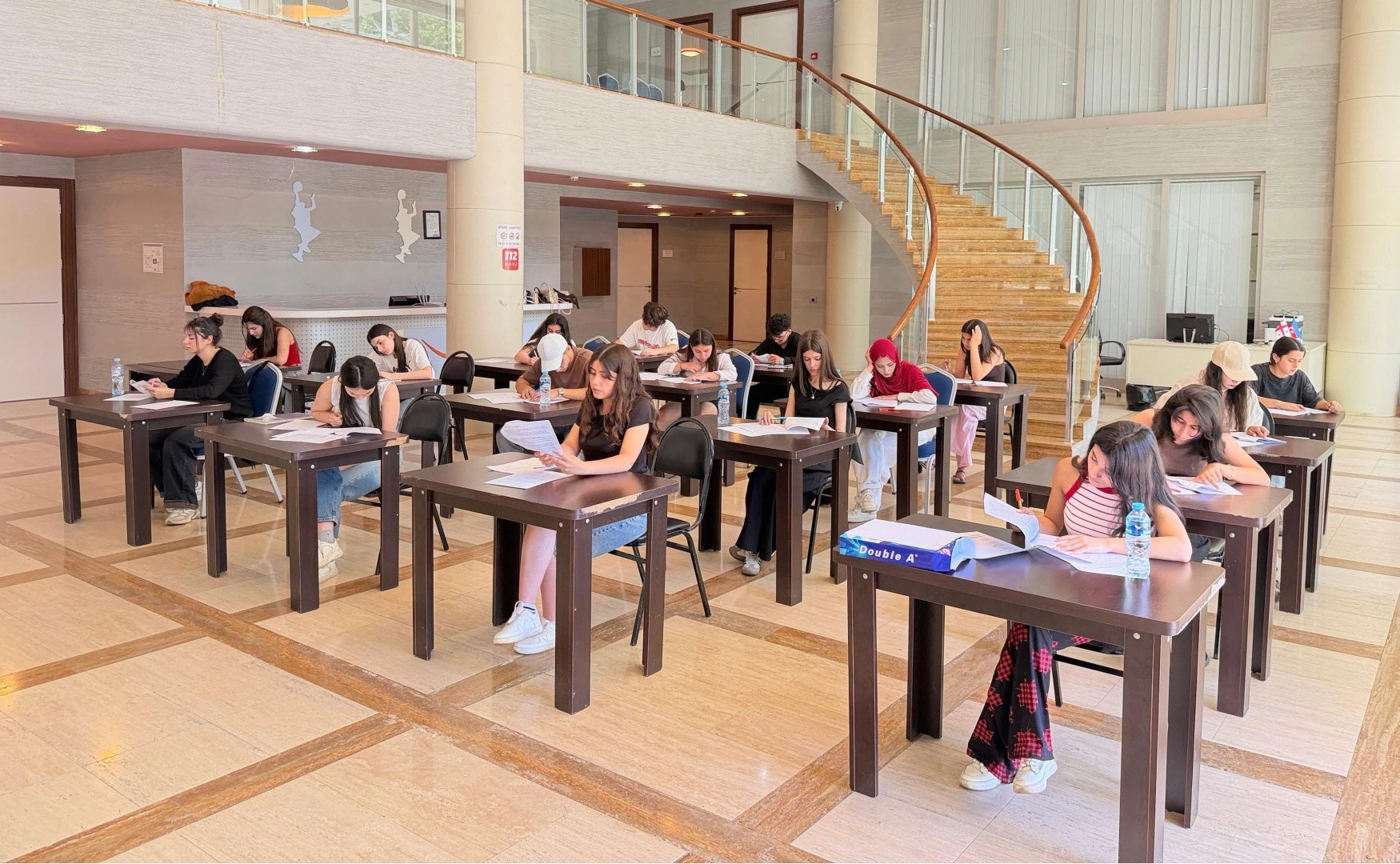Azerbaijani house in Georgia hosts mock university entrance exam (PHOTO)