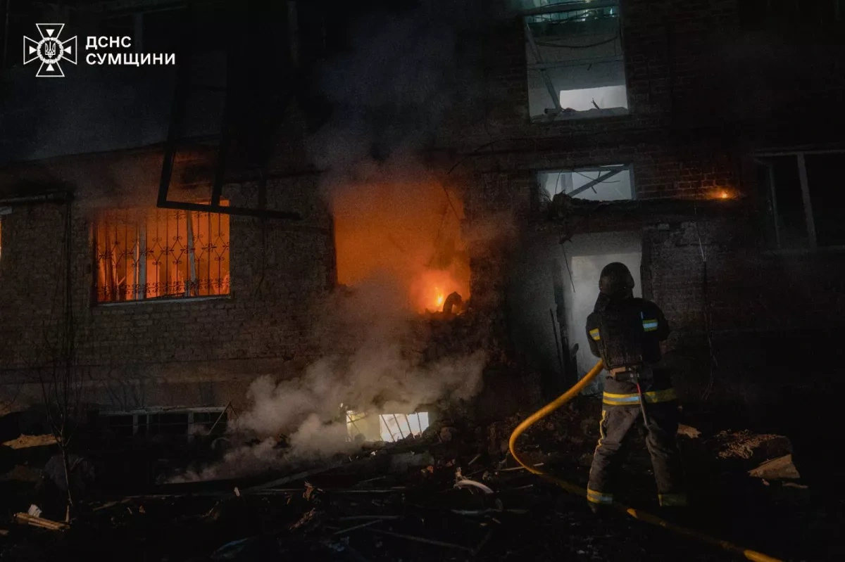 Russian drone blitz hits north-east Ukraine, dozens injured in Sumy region PHOTO