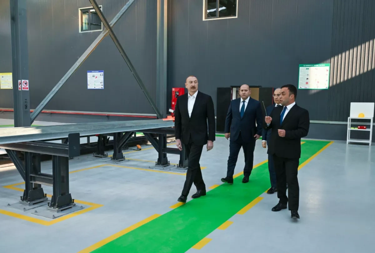 Azerbaijani president reviews new industrial projects in Aghdam PHOTO / Updated