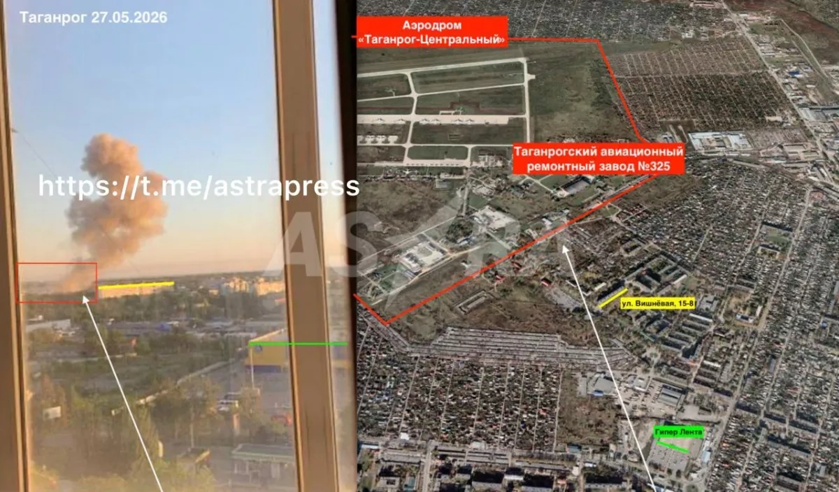 ASTRA: Ukrainian forces attack aviation plant in Russia’s Taganrog PHOTO