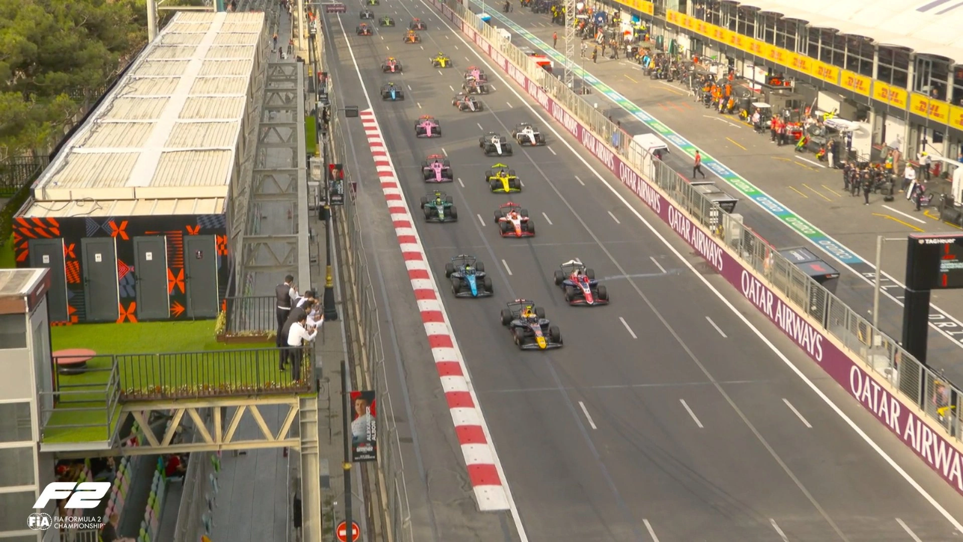 Formula 2 Feature Race 2 starts at Azerbaijan Grand Prix