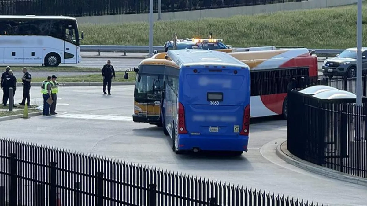 Ten Pentagon employees injured in bus collision near Washington