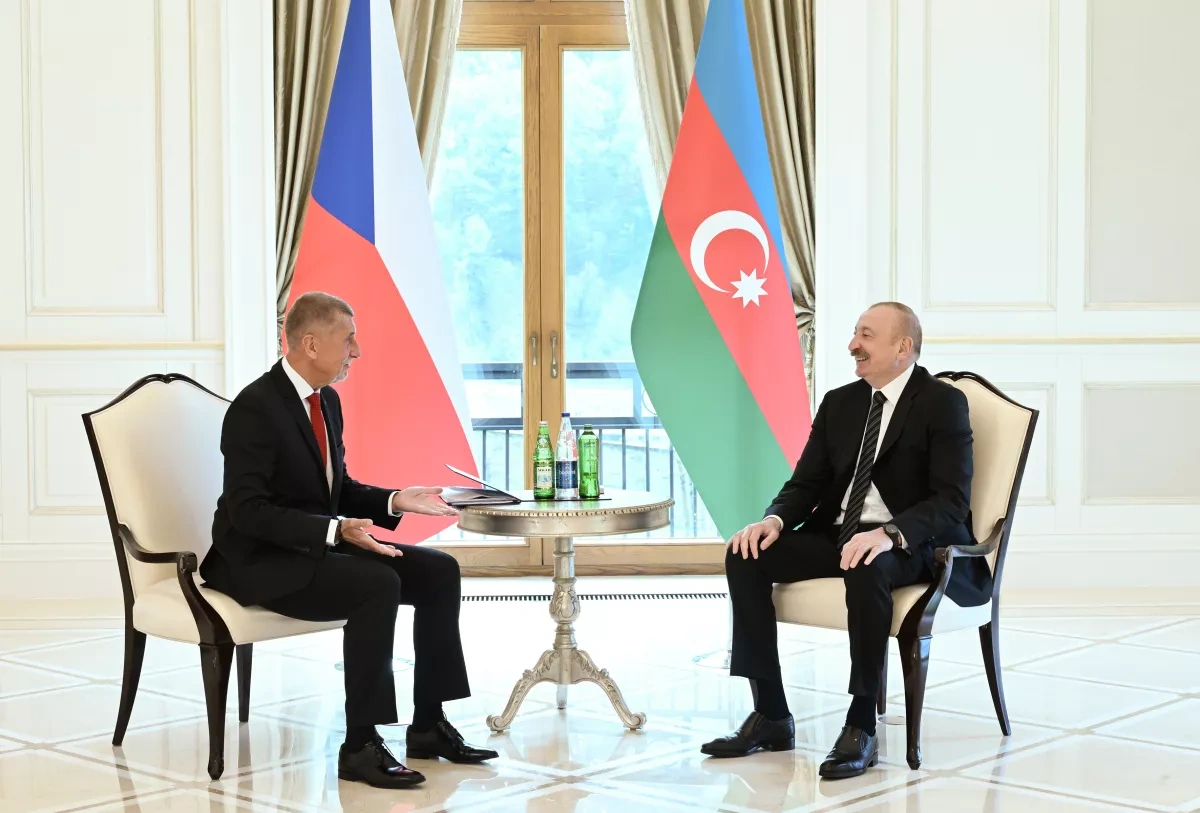 Azerbaijani president, Czech prime minister hold one-on-one meeting in Gabala PHOTO