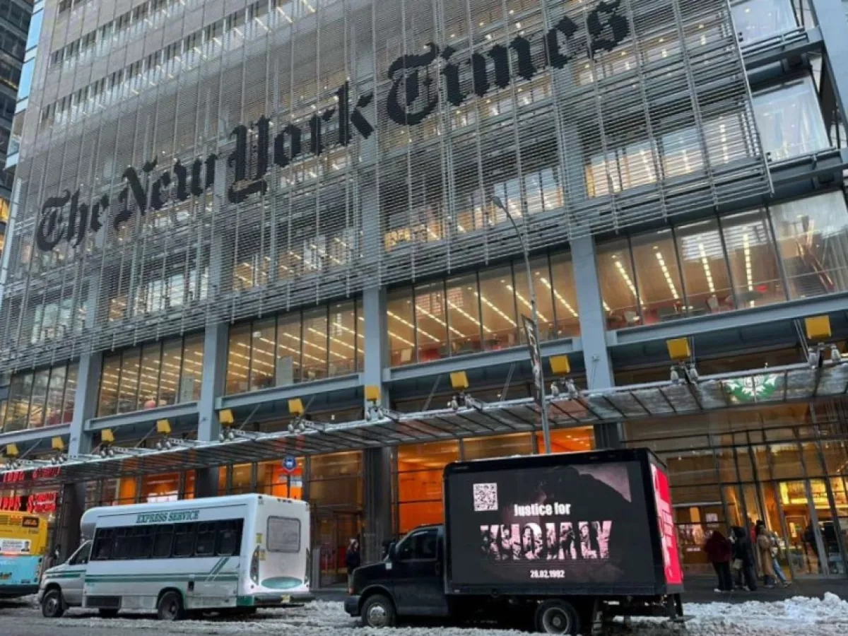 Massive Khojaly genocide awareness campaign hits New York streets PHOTO