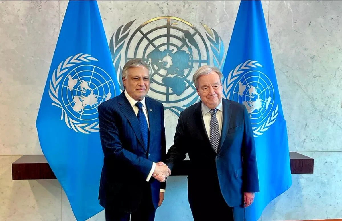 Pakistan FM, UN chief discuss Middle East peace efforts in New York