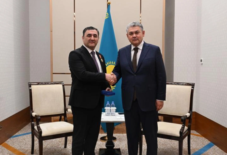 Azerbaijan's ambassador to Kazakhstan awarded Order of Dostyk