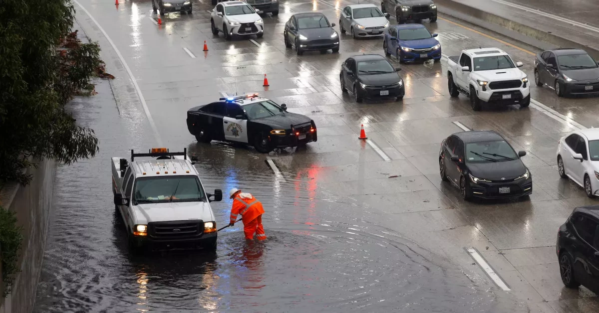 Flash flooding, evacuations as torrential rains pound Los Angeles area