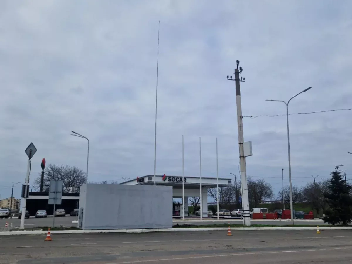 Russian drones strike SOCAR petrol station in Ukraine PHOTOS