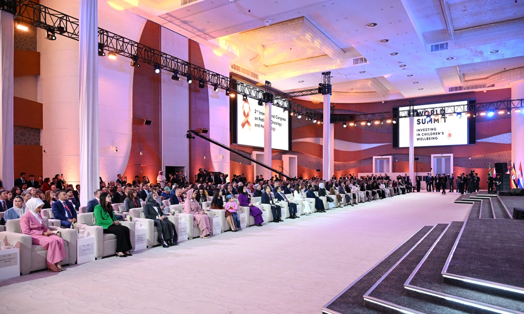 Heydar Aliyev Foundation VP Leyla Aliyeva attends opening of World Summit on Investing in Children’s Well-being in Samarkand (PHOTO)