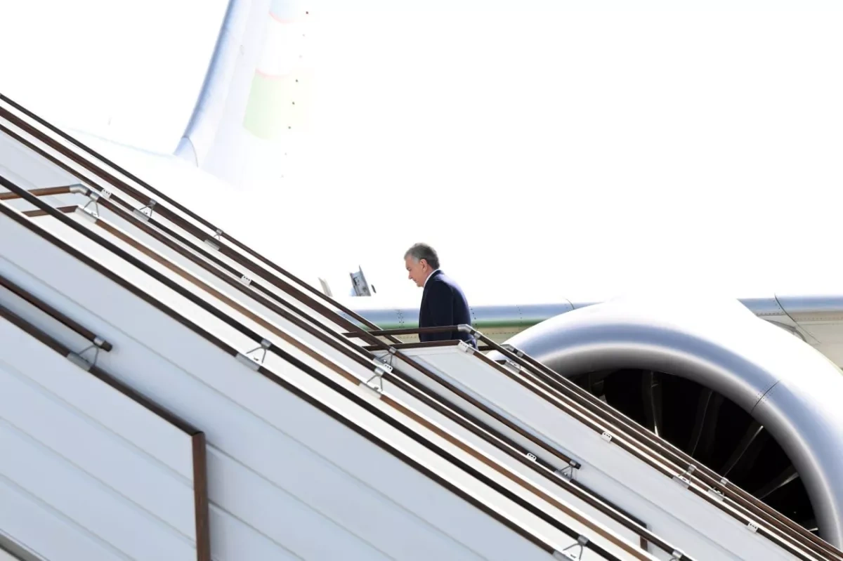 Uzbek leader departs for Moscow working visit