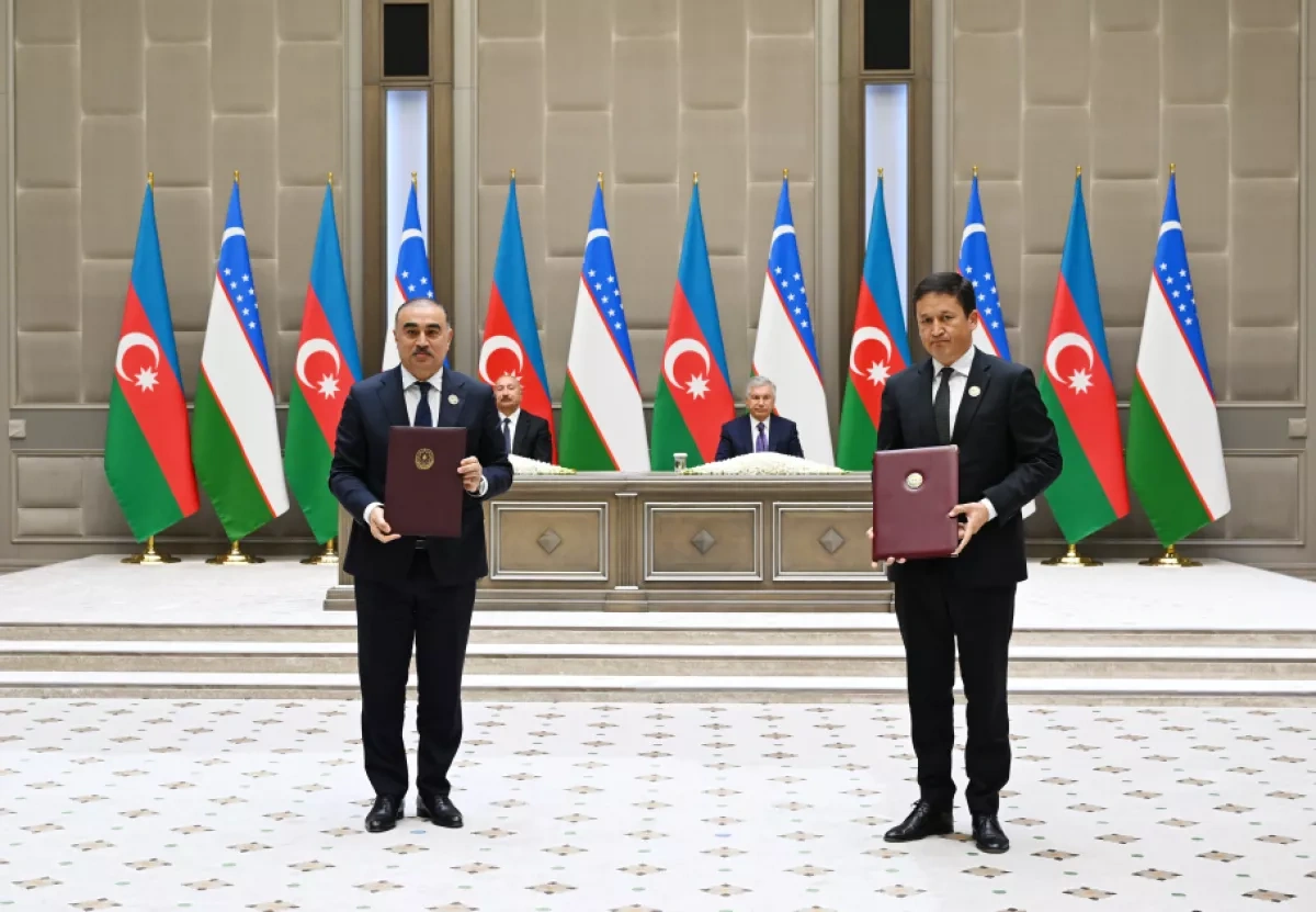Azerbaijan, Uzbekistan sign bilateral documents in Tashkent PHOTO
