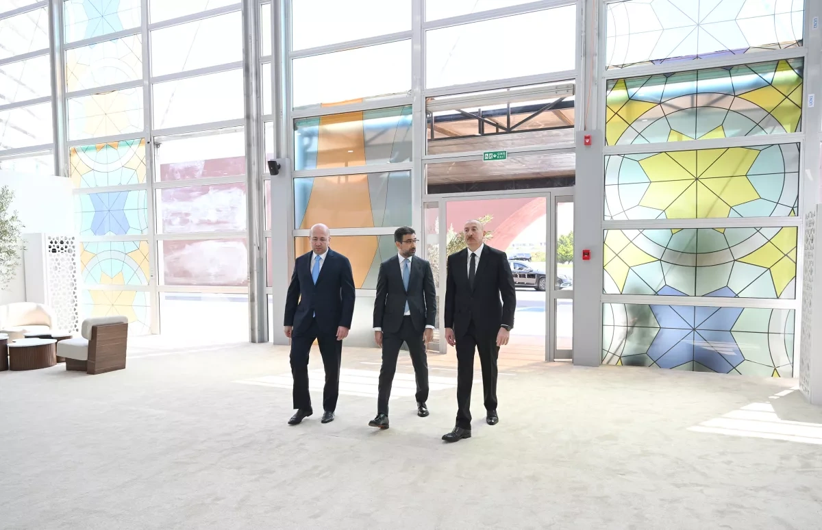 Azerbaijani president inspects Baku Olympic Stadium ahead of WUF13 PHOTO