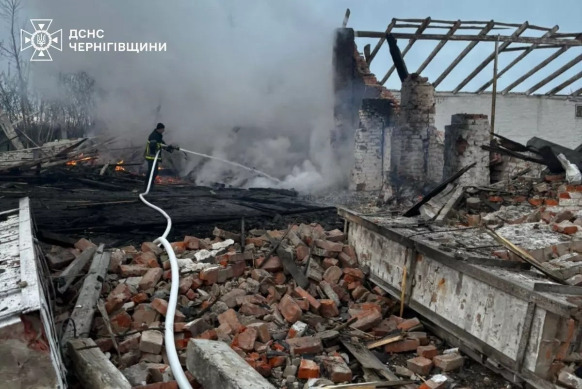 Russian drones ignite fires across Chernihiv region PHOTO