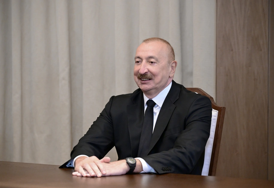 President Ilham Aliyev receives delegation of leaders of member organizations of Arab Coordination Group (PHOTO)