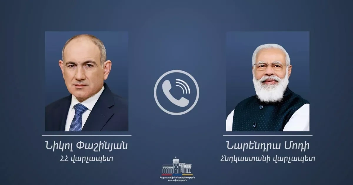Modi speaks with Pashinyan, praises Armenian ruling bloc’s election success
