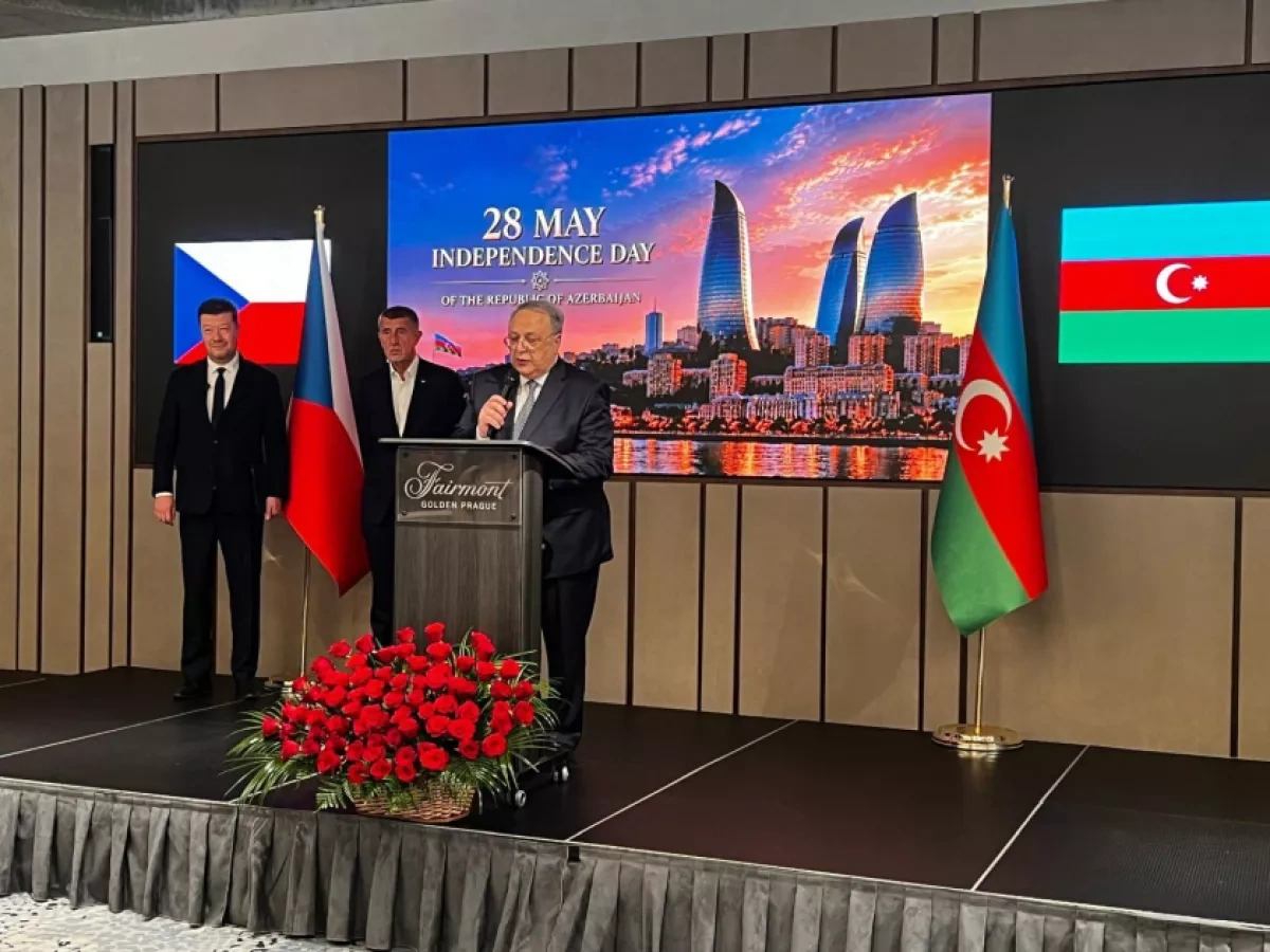 Czech PM praises Azerbaijan ties at Independence Day reception in Prague PHOTO