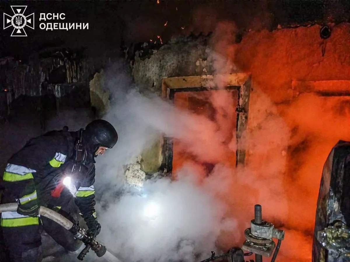 Three houses destroyed in attack on Ukraine's Odesa region PHOTO