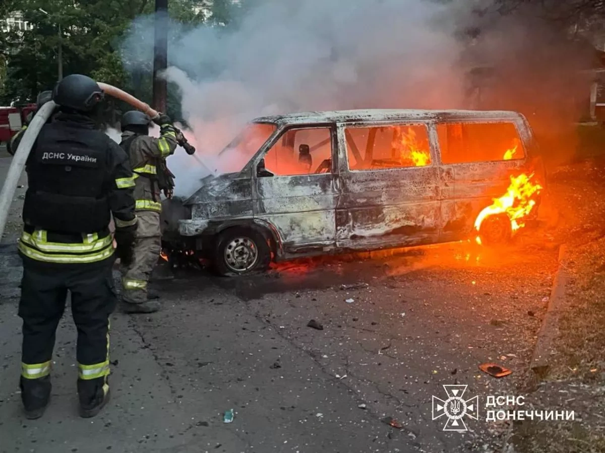 Russian strike on Ukraine’s Donetsk region injures civilian, damages homes PHOTO