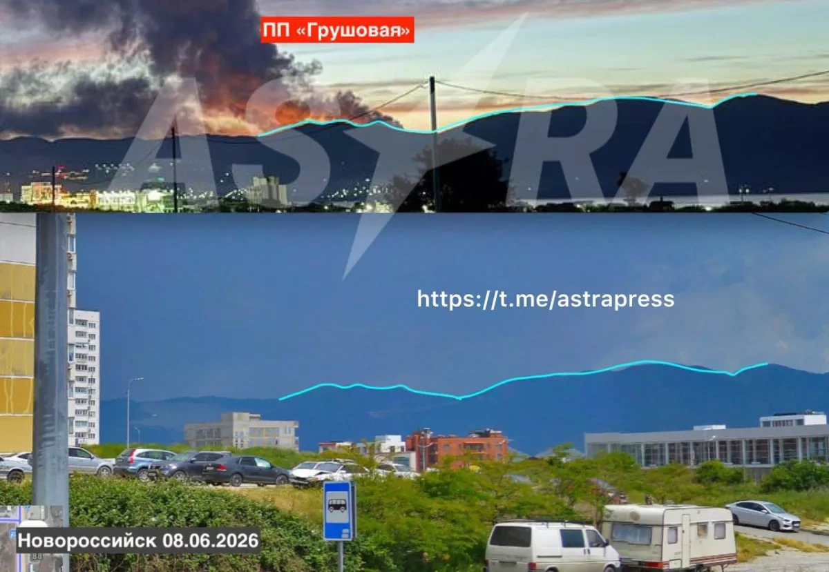 ASTRA: Major Russian oil facility near Novorossiysk on fire PHOTO