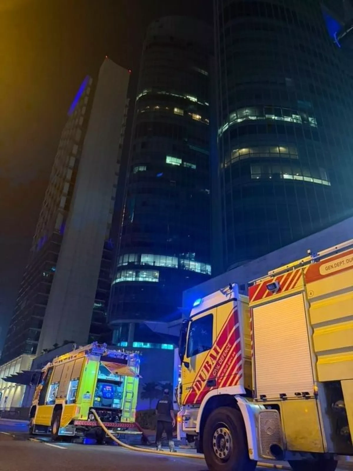 Fire under control in high-rise building in Dubai, no injuries reported PHOTO