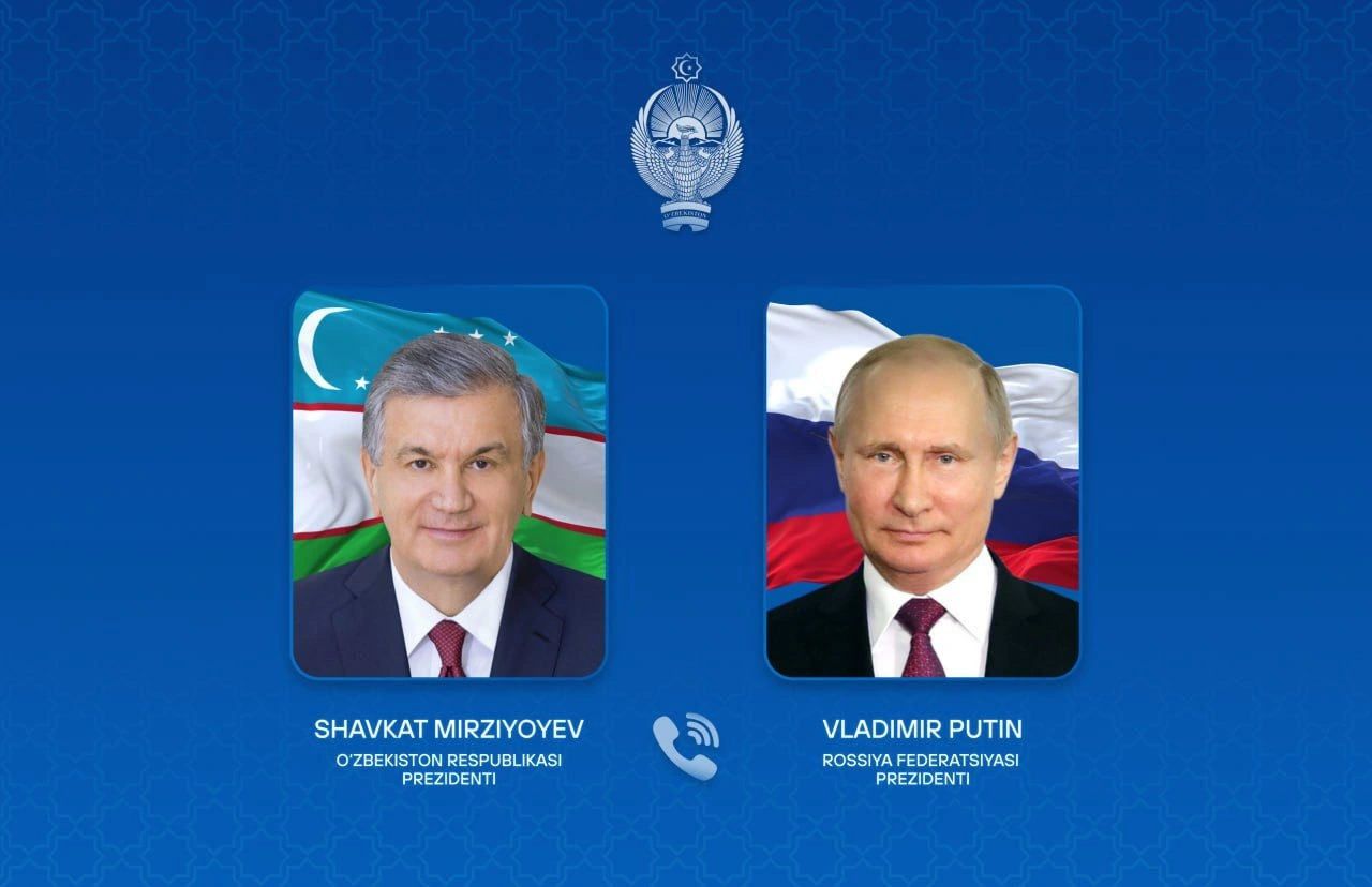 Presidents Mirziyoyev, Putin discuss strengthening Uzbekistan-Russia ties