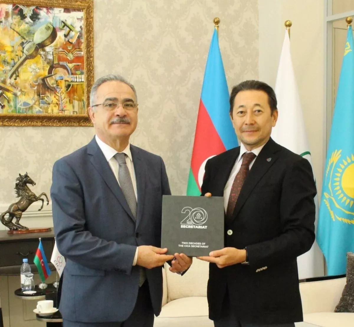 Azerbaijan’s new envoy, CICA chief talk over progress ahead of Baku summit