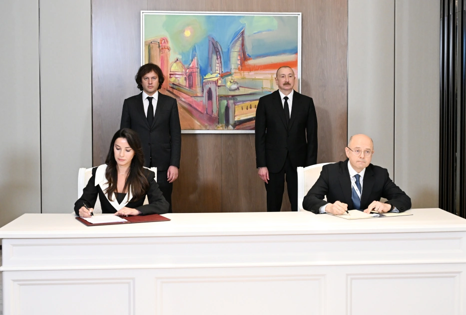 President Ilham Aliyev meets with Georgian Prime Minister (PHOTO)