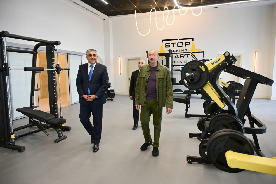 President Ilham Aliyev attends opening of Khankendi Hotel (PHOTO)