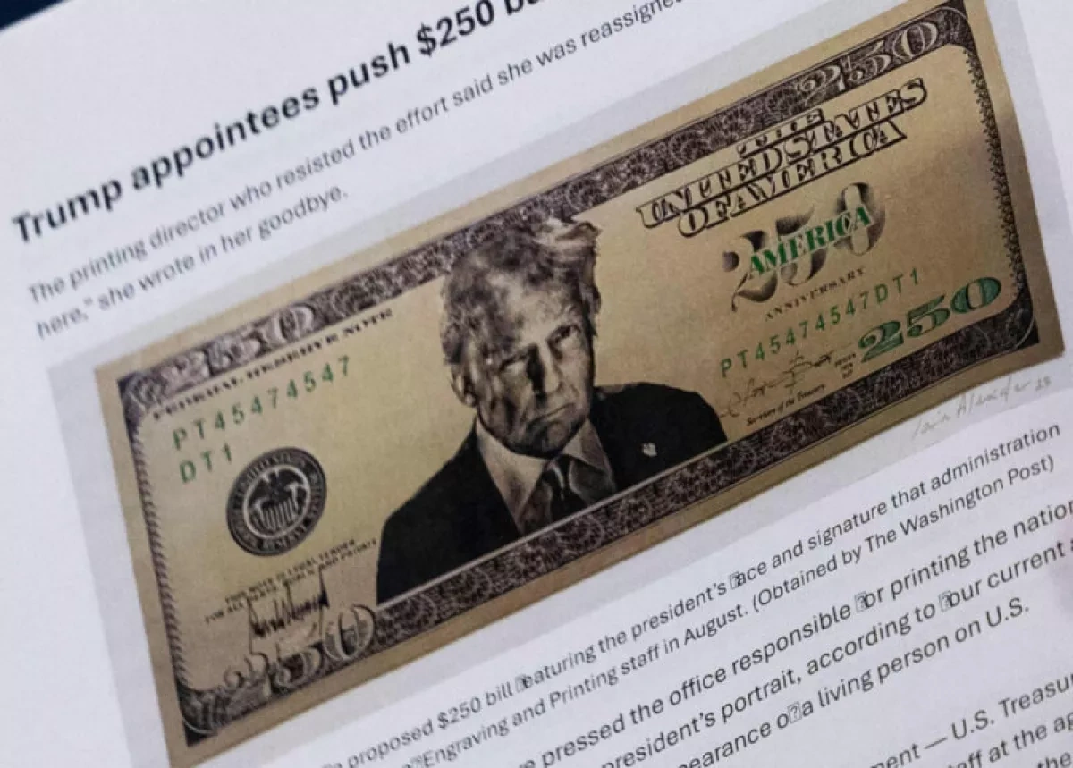 Debate erupts in US over proposed $250 bill featuring Trump