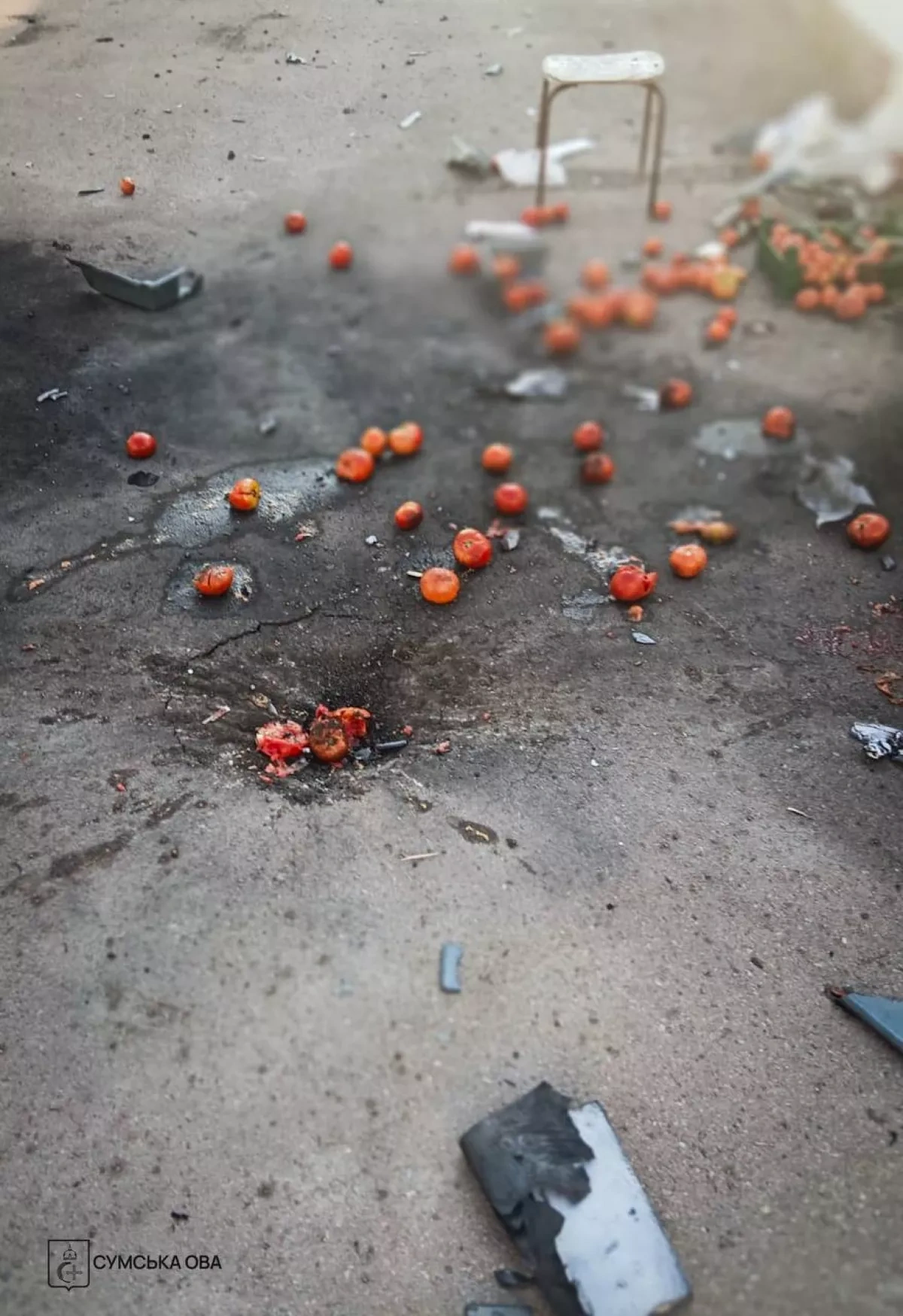 Russian drone attacks market in Ukraine's Sumy region, injuring 10 PHOTO