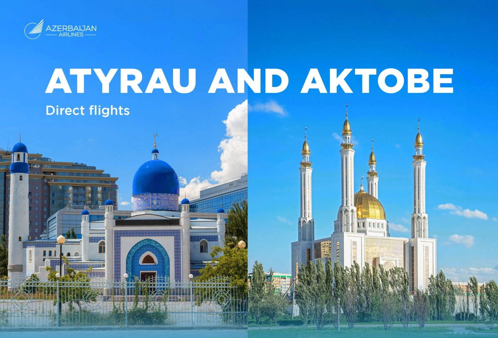 Azerbaijan Airlines launches regular flights to Atyrau and Aktobe