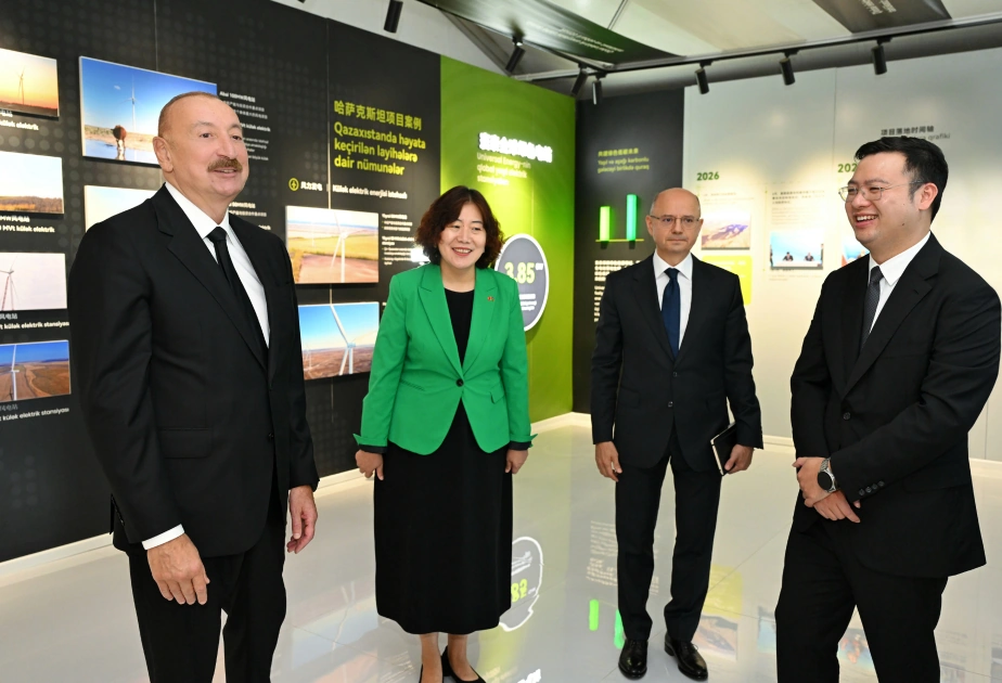 President Ilham Aliyev attends inauguration of “Gobustan” Solar Power Plant (PHOTO)