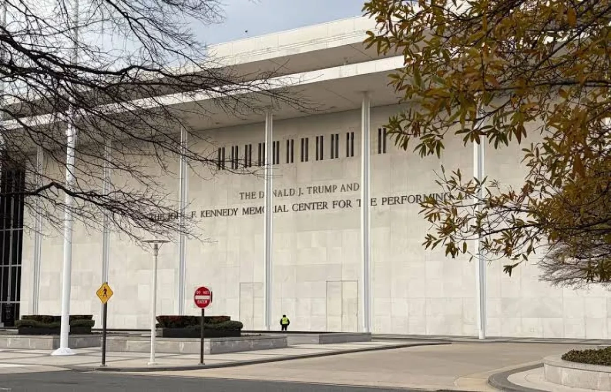 Part of ceiling collapses inside Washington’s Kennedy Center