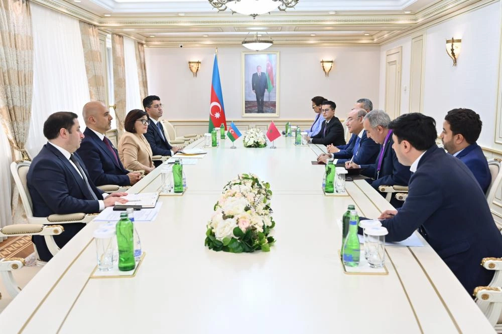 Azerbaijani Parliament Speaker meets with Deputy Speaker of House of Representatives of Morocco (PHOTO)