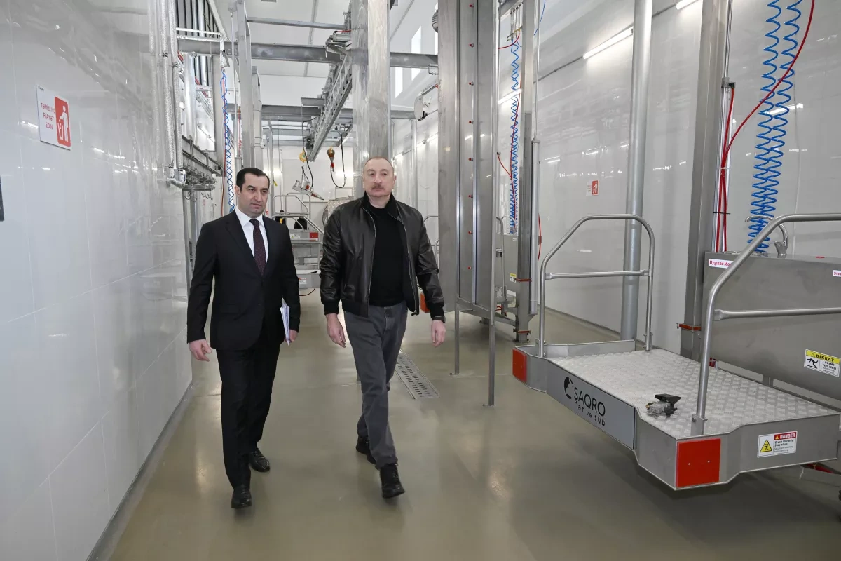 Azerbaijani president attends opening of “Shirvan Agro” livestock complex in Shamakhi PHOTO