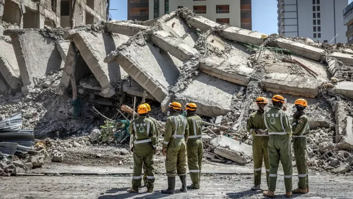 Building under construction collapses in Nairobi, rescue efforts underway