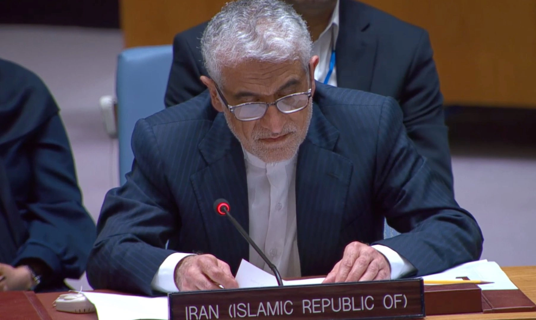 Iran’s UN envoy denies nuclear allegations, calls for restraint amid US-Israel strikes